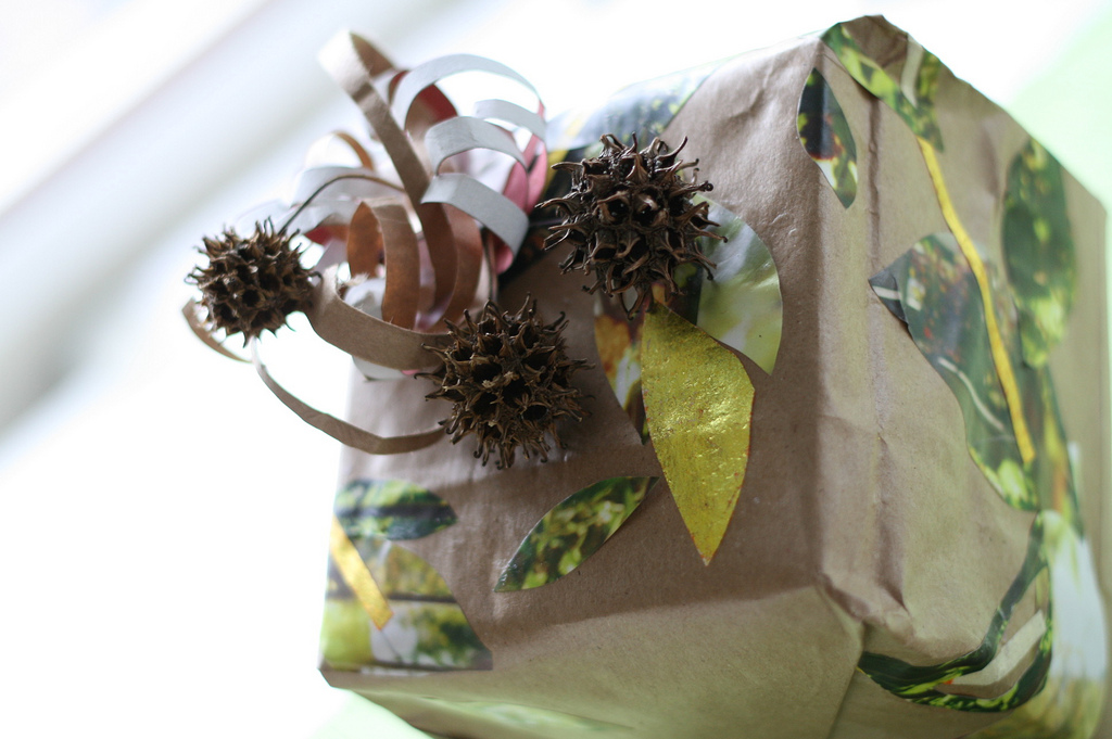 Handmade gift wrap by erika g., on flickr
