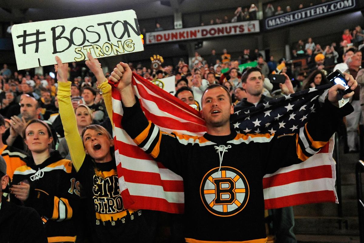 Boston Strong - National Anthem at Bruins game