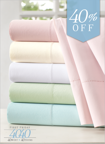 Cuddledown organic percale sheets 40% off