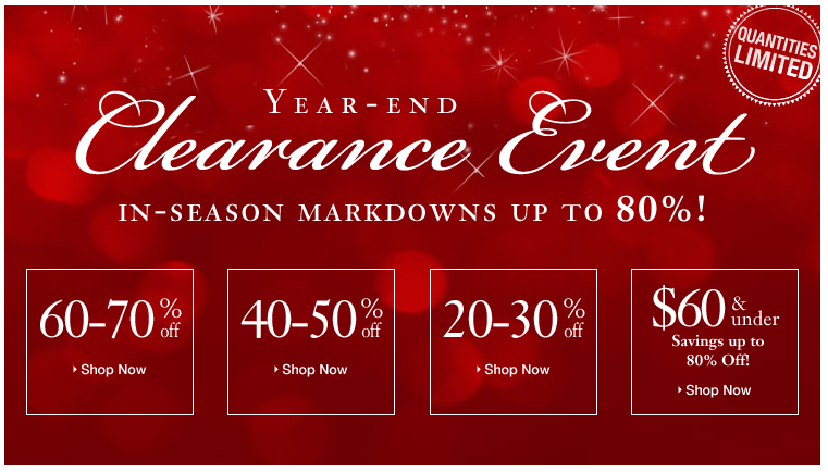 Cuddledown's year-end clearance event!