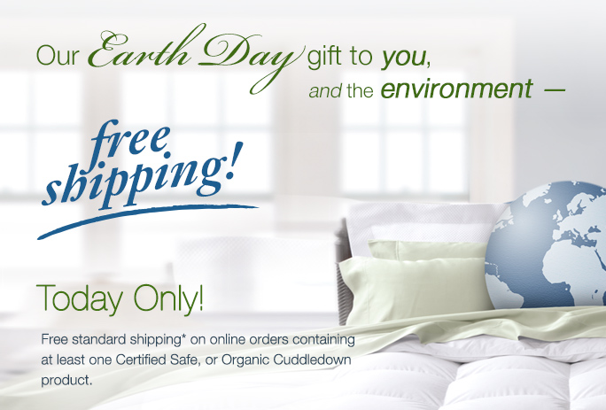 Free shipping on eco-friendly products - today only!