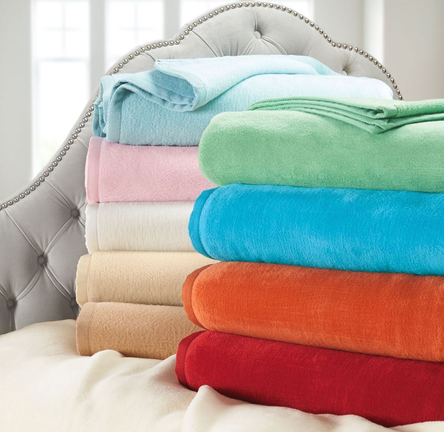European Cotton Fleece Blanket or Throw