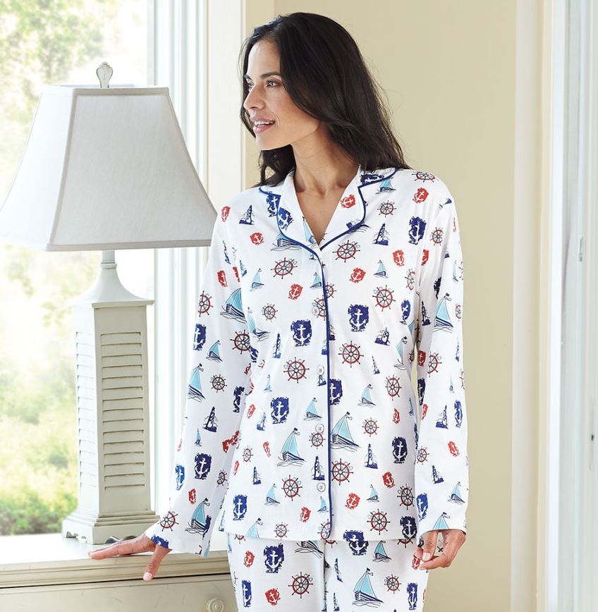 Nautical Cotton Pajamas